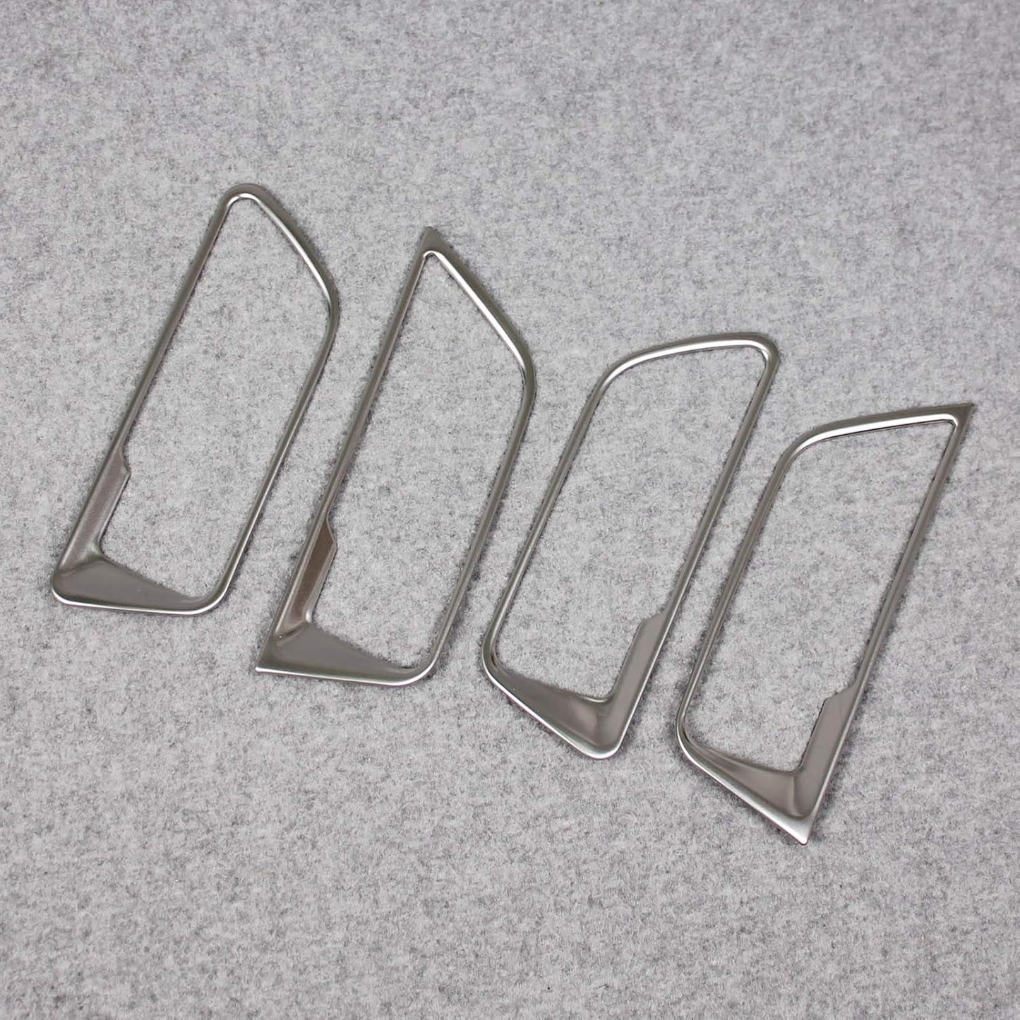 RUIQ Toyota Harrier 80 Series Interior Front Rear Inner Door Handle Garnish Designed for Toyota Harrier (Matte Nickel Plating)