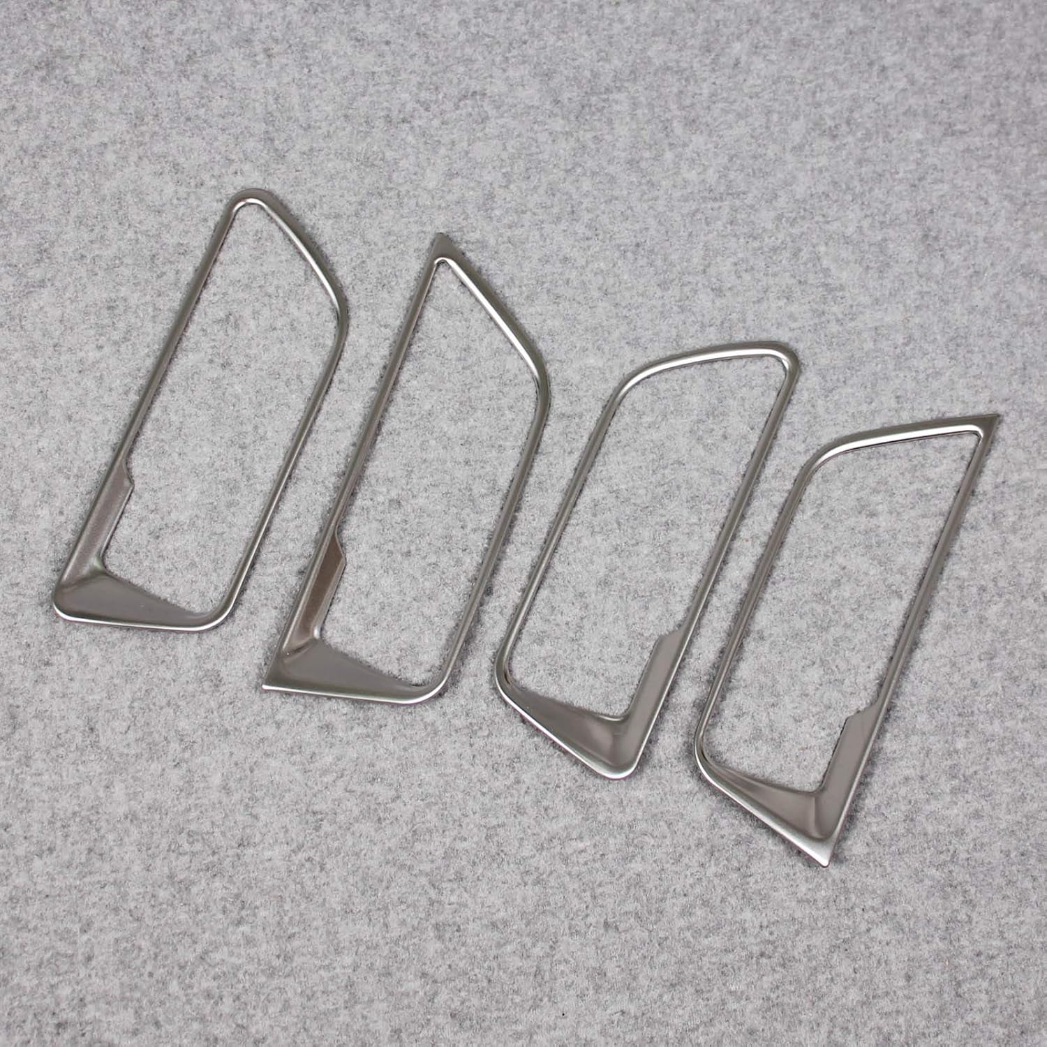 RUIQ Toyota Harrier 80 Series Interior Front Rear Inner Door Handle Garnish Designed for Toyota Harrier (Matte Nickel Plating)