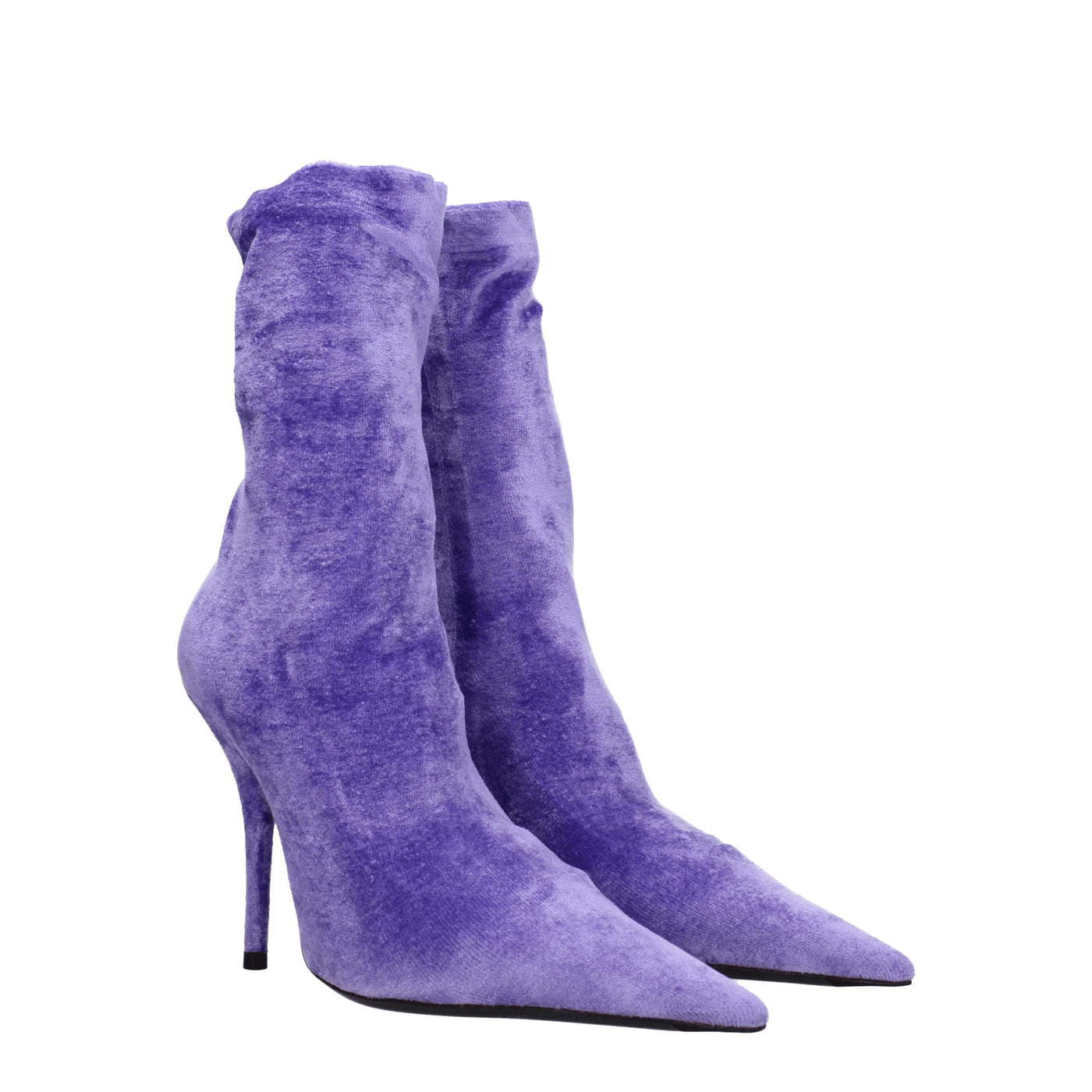 Balenciaga Boots Women Velvet Purple/Lilac - Image 2