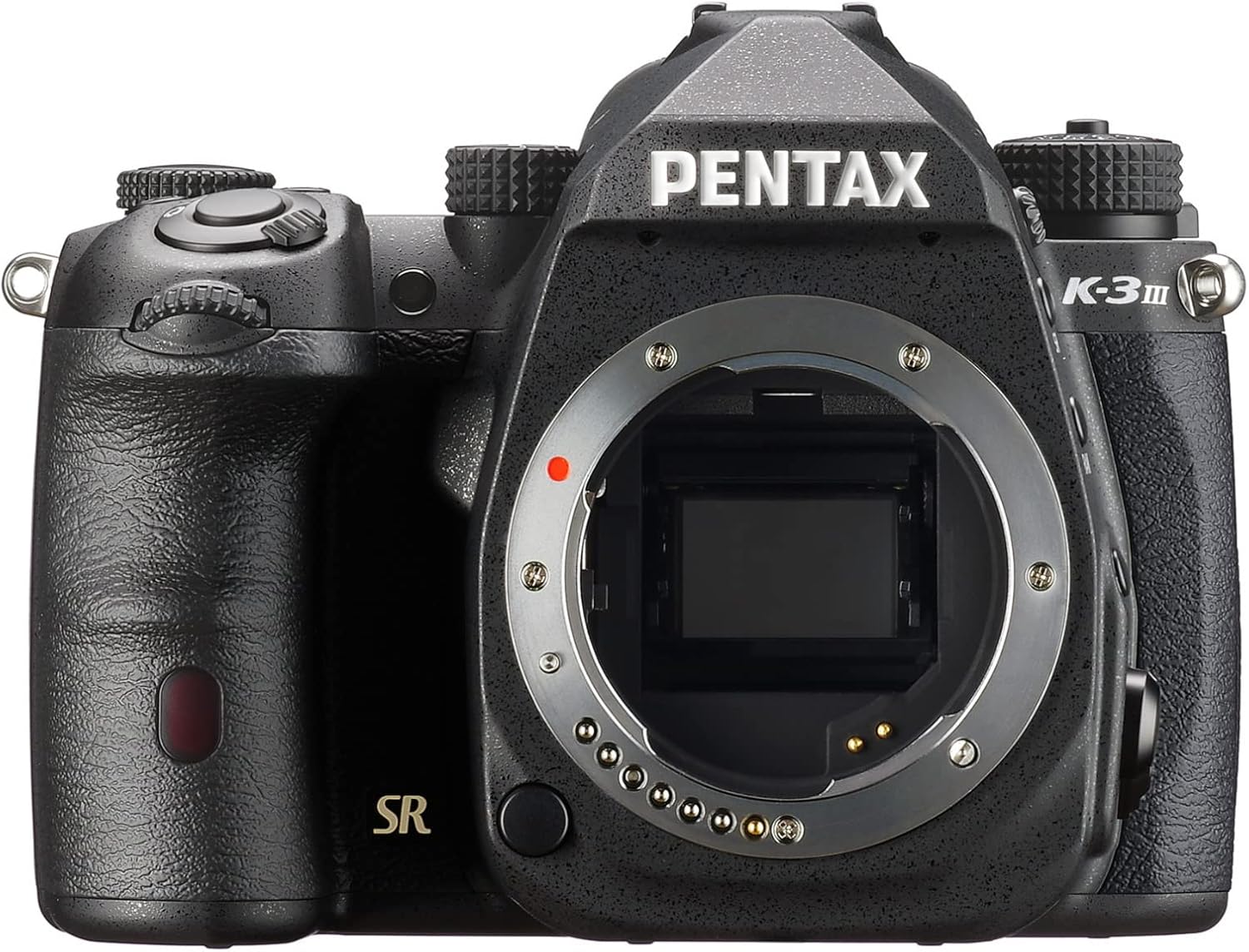 Pentax K-3 Mark III Camera Body (Black) Cleaning Kit, Padded Strap, 64GB SD Card (4 Items)