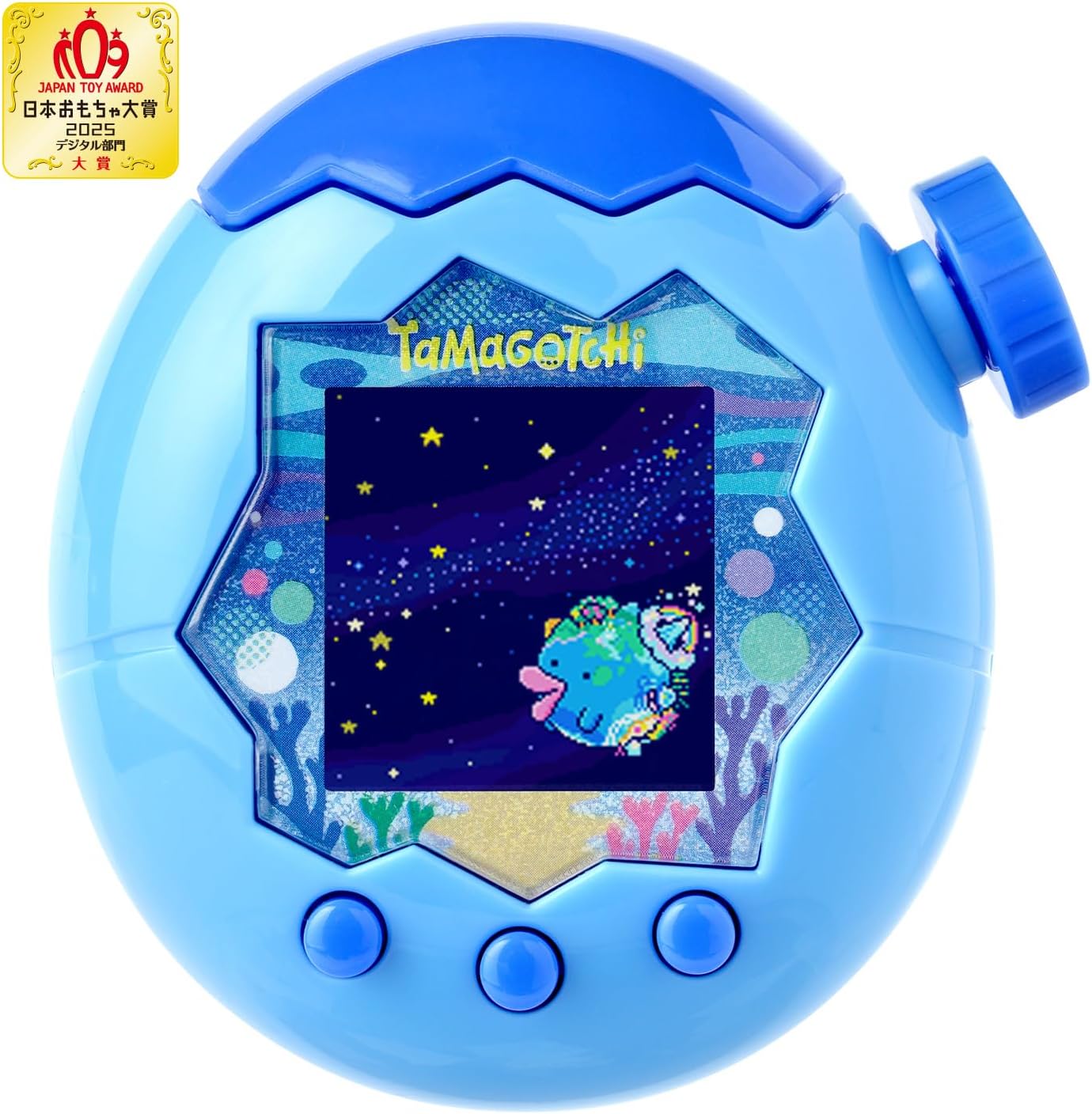 BANDAI Tamagotchi Paradise - Blue Water (Bonus: Exclusive "Tama Lab Sticker: Tokipacchi" & "Tama Lab Sticker: Ahoropacchi") Suitable for ages 6 and up Tamagotchi Paradise