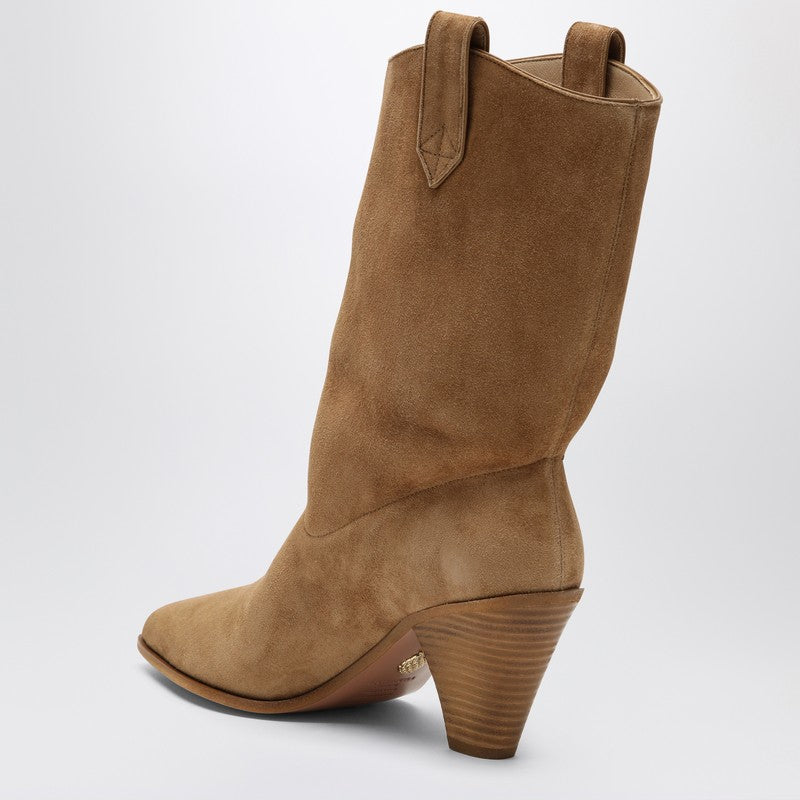 Aquazzura Boogie Camel Colored Texan Boots - Image 2