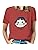 ZITION Peko-chan T-shirt, Short Sleeve, Crew Neck, Large Size, Simple, Character Underwear, Print, Casual, Women's, Anime Goods, Fashionable