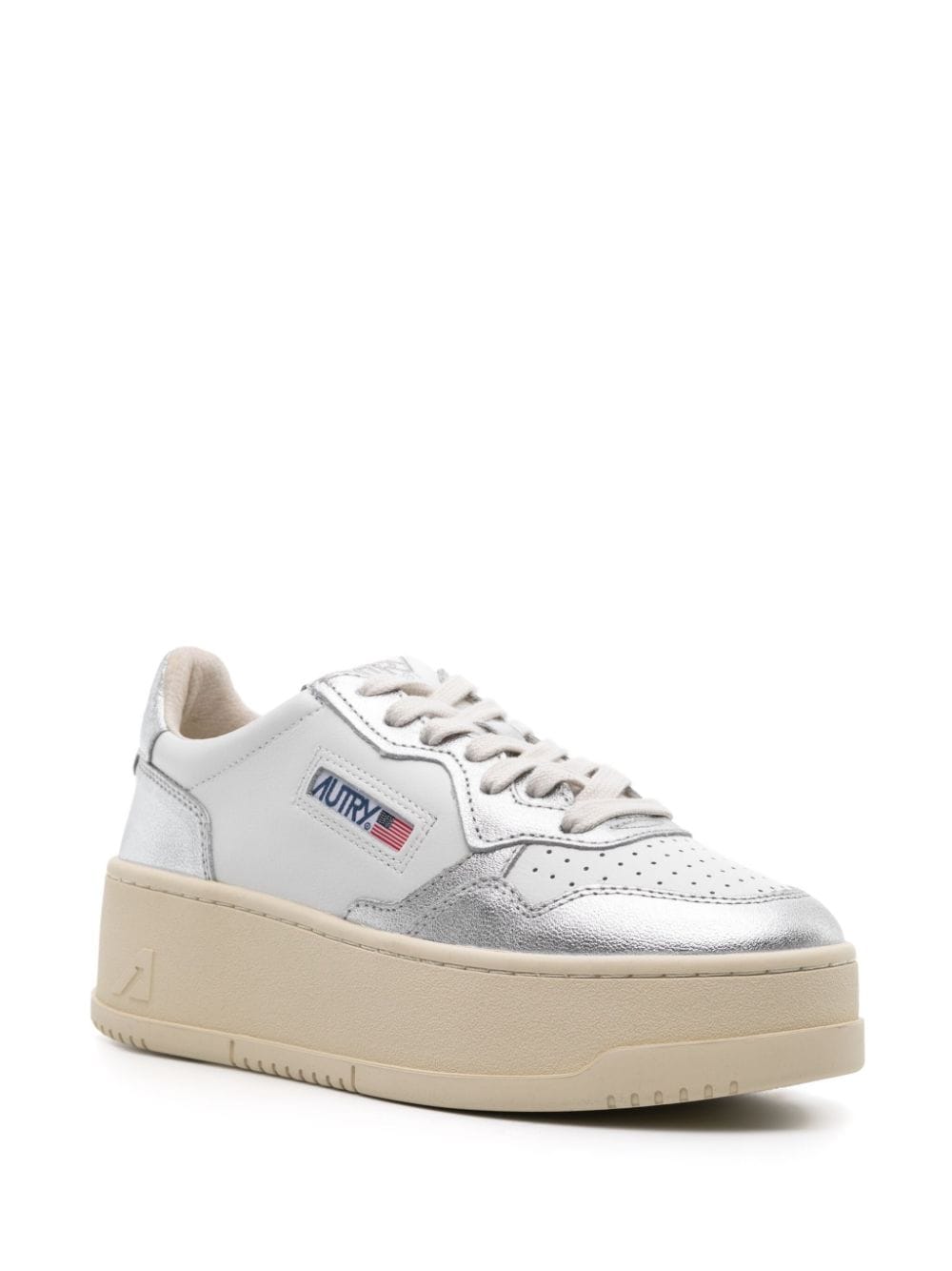 Autry Platform Low Leather Sneakers - Image 2