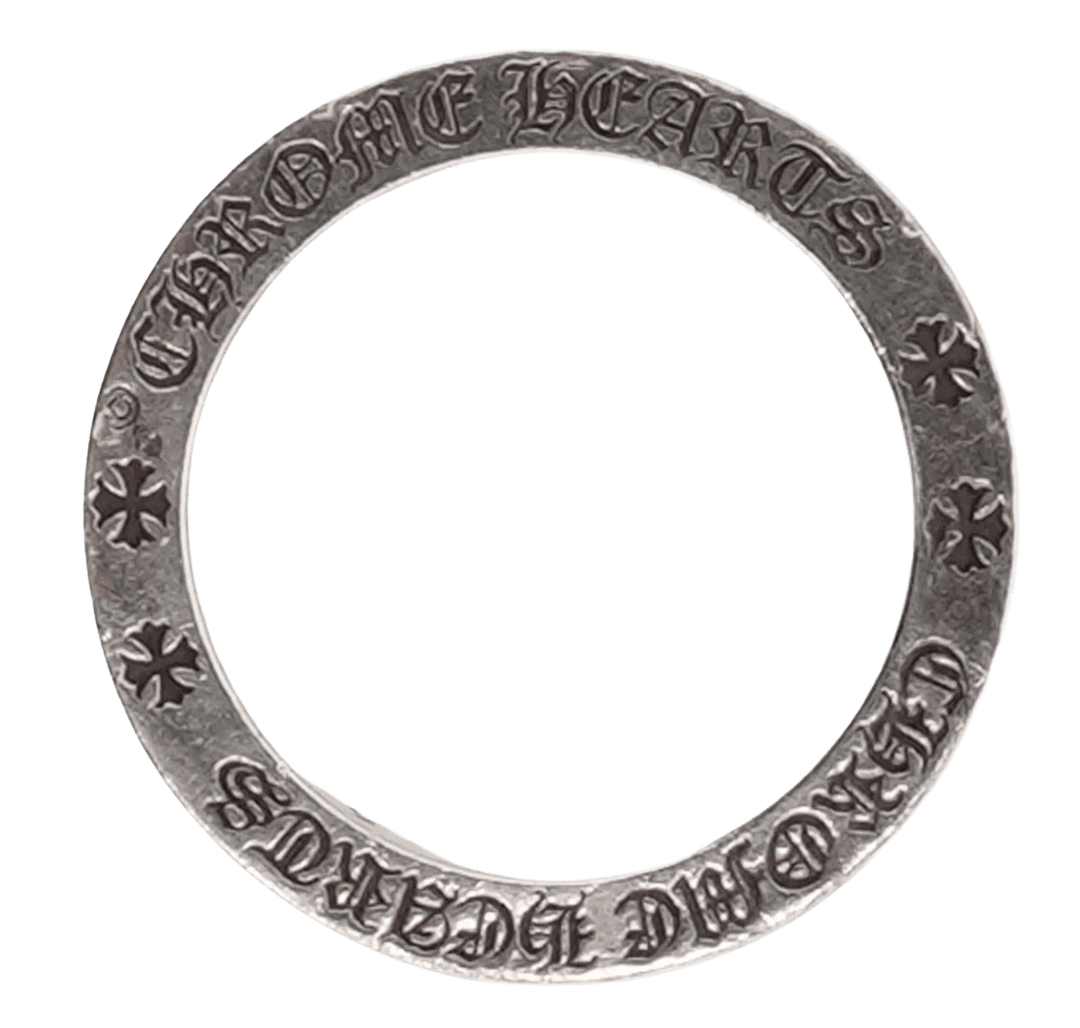 CHROME HEARTS 'PLUS CROSS' ETERNITY SILVER RING