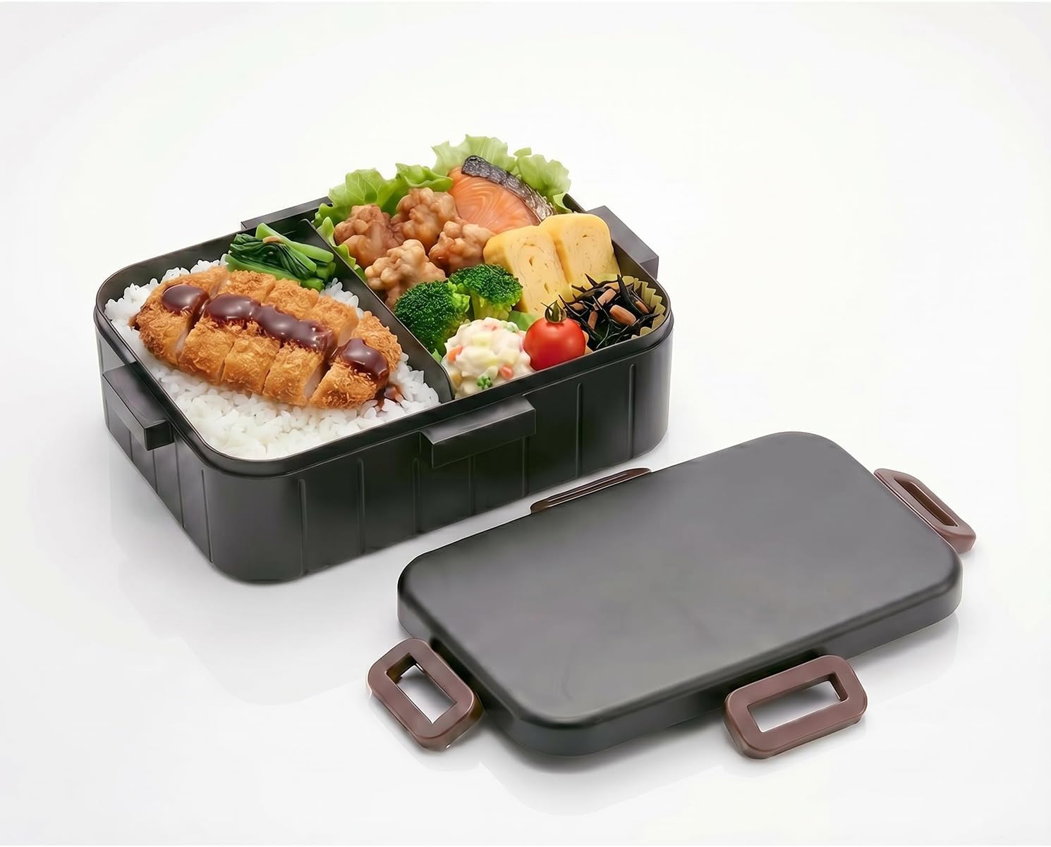 スケーター(Skater) 弁当箱 大容量 1600ml 男性用 L 4点ロック ブラック 食洗器対応 YZFL16-A