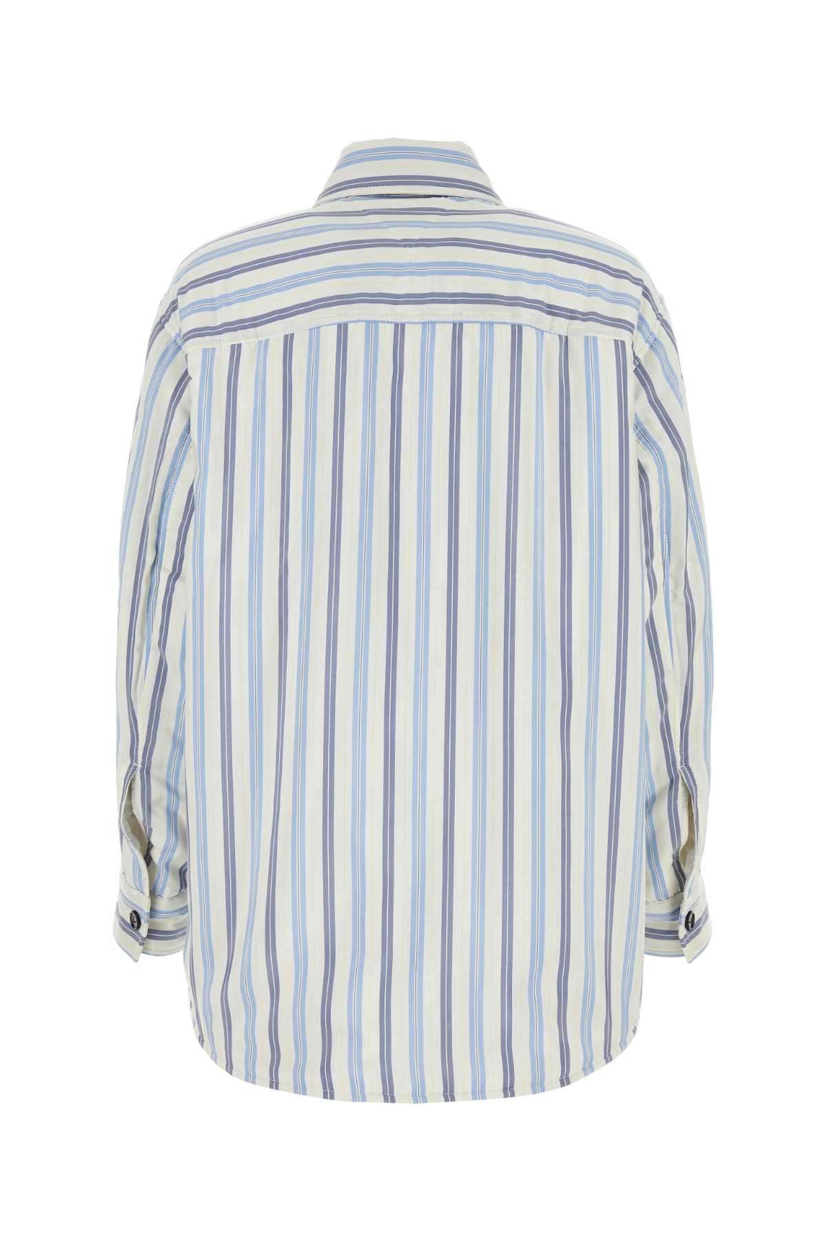 Bottega Veneta刺繍シルク特大のパッド入りシャツ - Image 2