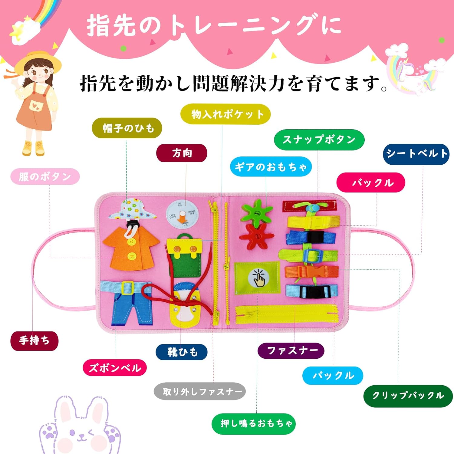 YGKIPEG Montessori Toys, Busy Board, Hiragana, Japanese Language Educational Toys, For Girls, Boys, Educational Toys, Fingertip Education, 1 Year, 2 Years, 3 Years, 4 Years, 5 Years, Learning Toy,