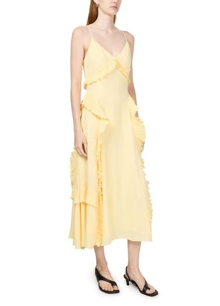 SEA NY Delilah pleated ruffled slip long dress - Image 2