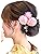 JZOON Hair Ornaments 3-Piece Set, Flowers, Yukata, Coming-of-Age Ceremony, Graduation Ceremony, Fireworks Display, Ping Pong Mom, Pearl, Hair Accessories, Cute, Long Sleeve Hakama, Coming-of-Age