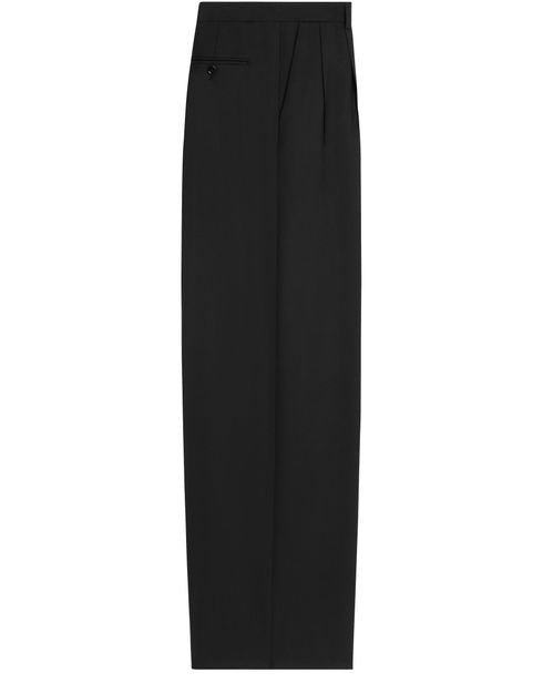 CELINE Pleated trousers in light wool gabardine - Image 2