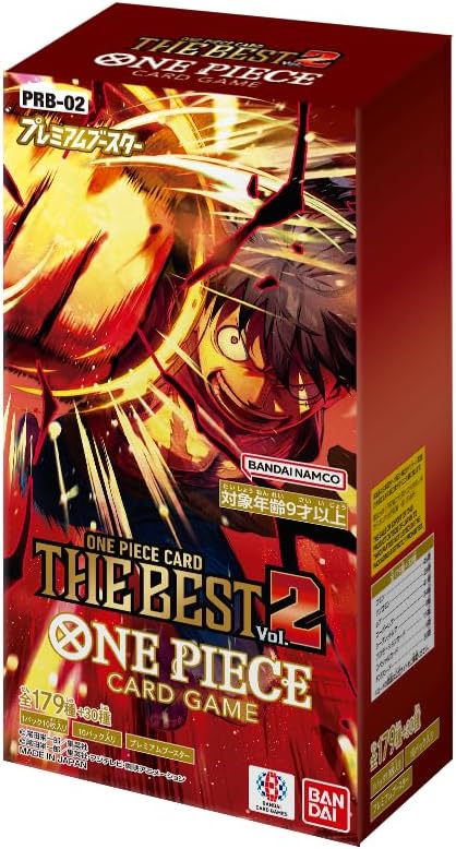 Bandai One Piece Card Game Premium Booster One Piece Card The Best Vol. 2 [PRB-02] (Box) 10 Packs Included