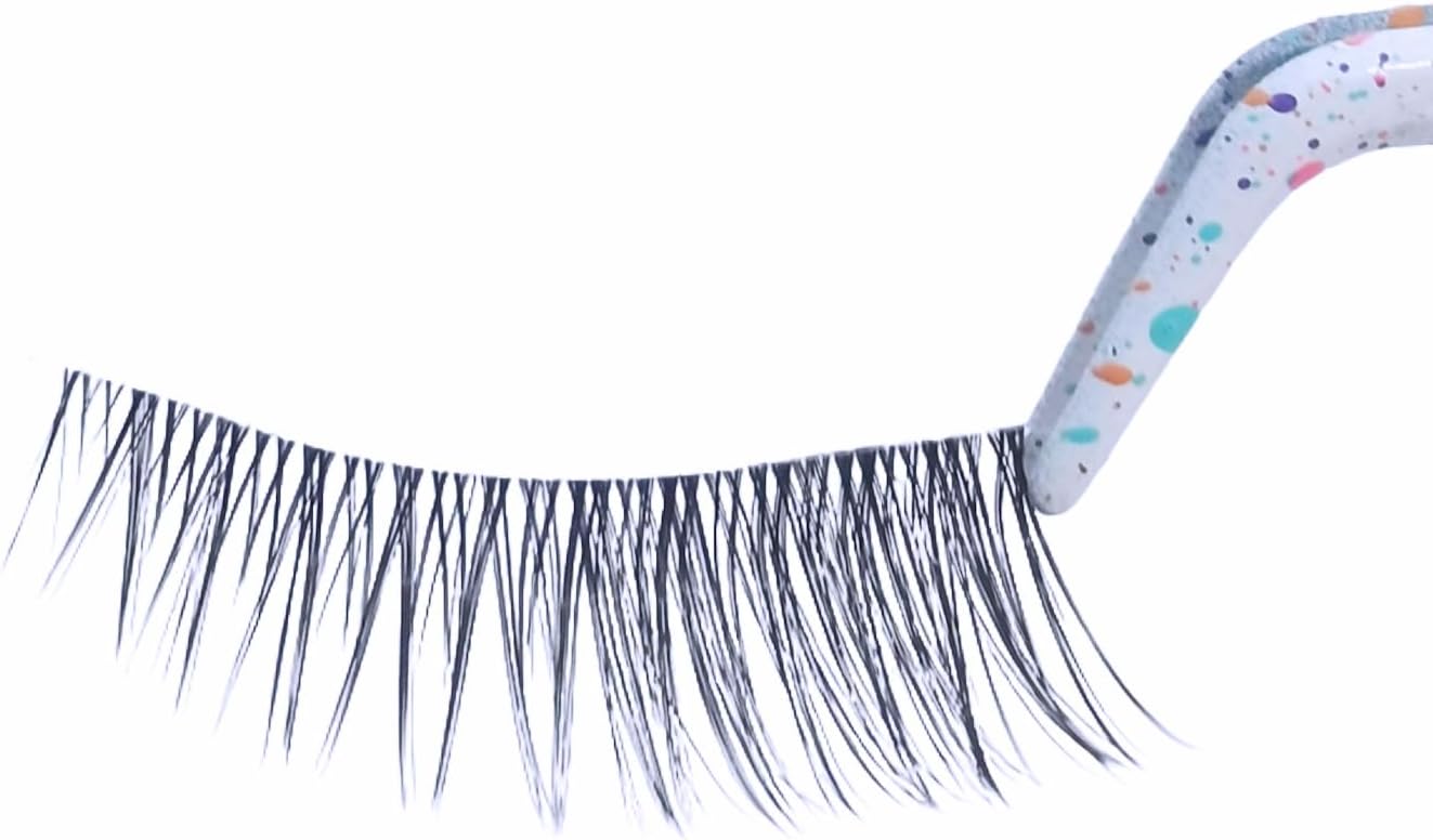 8D23 False Eyelashes, Transparent Axis Handmade False Eyelashes, Popular with Ultra Thin Soft Axis, Handmade, Actress Eyelashes