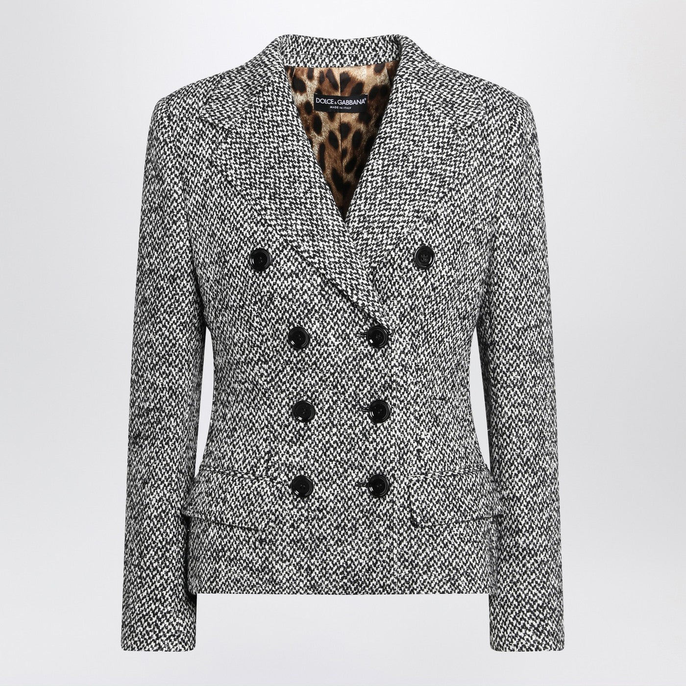 Dolce  Gabbana ドルチェ＆ガッバーナシングル胸肉スペックルールブレンドジャケット - Image 2
