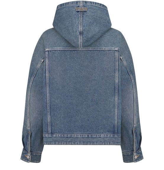 DIOR Oversized hooded jacket stonewashed cotton denim - Image 2