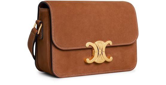 CELINE Triomphe teen bag in nubuck calfskin - Image 2