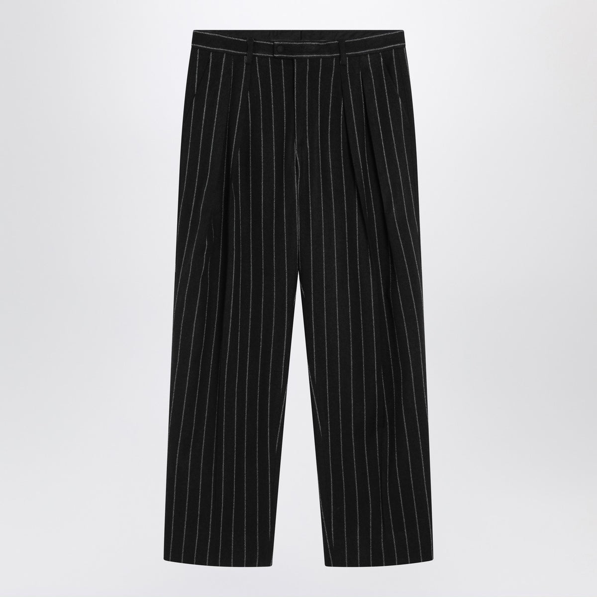 Dolce ドルチェ＆ガッバーナストライプウールブレンドズボン - Image 2