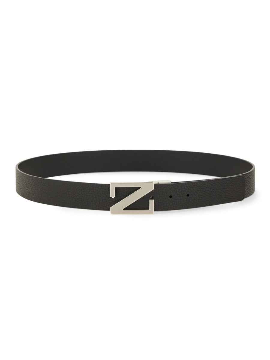 Zegna モノグラム「Z」バックルを備えたゼンナリバーシブルベルト - Image 2