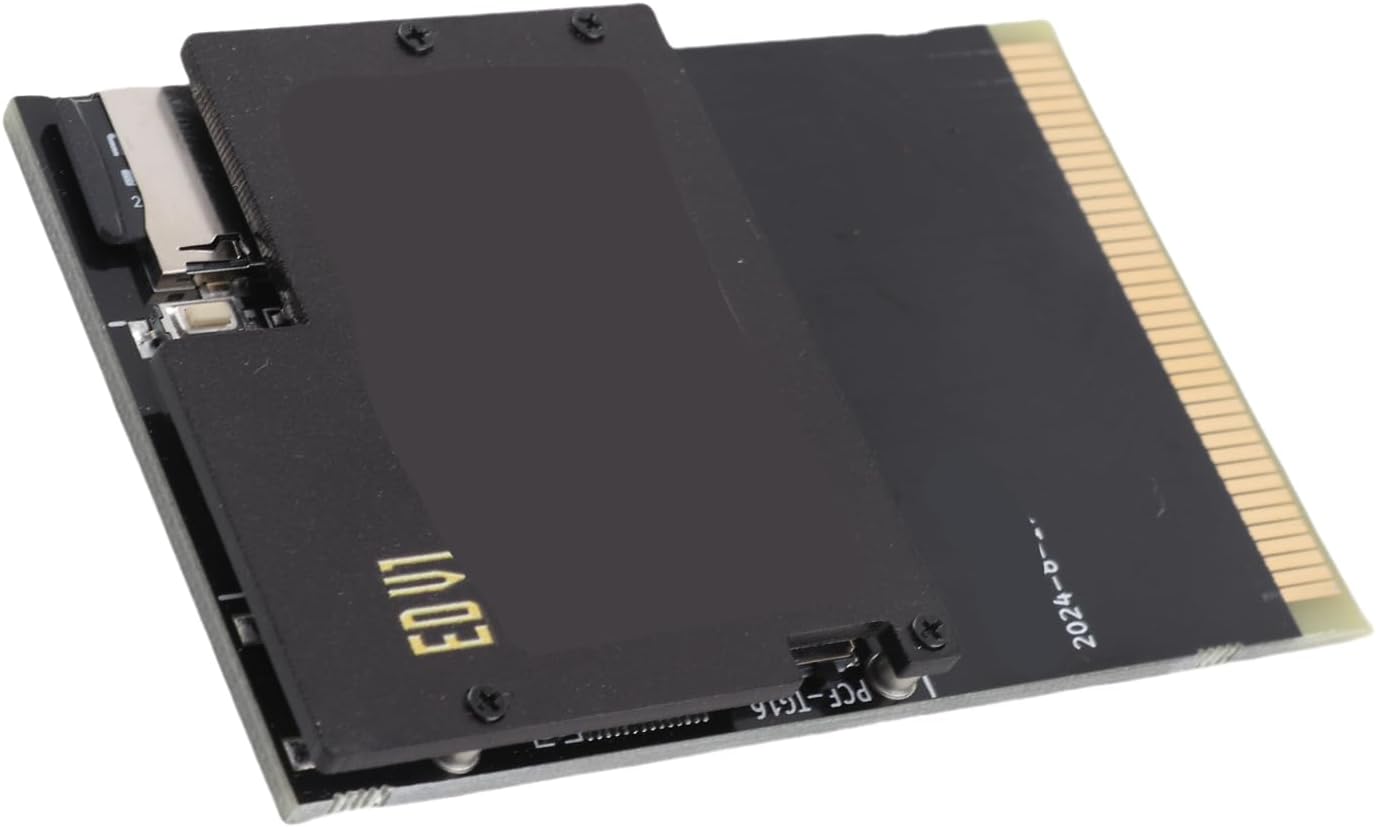 Game Cartridge with 1000 in 1 Game for Wuyuzi PC Engine and TurboGrafx 16, Black Gold Flash Card with 8G Memory, Perfect Gift for Retro Fans