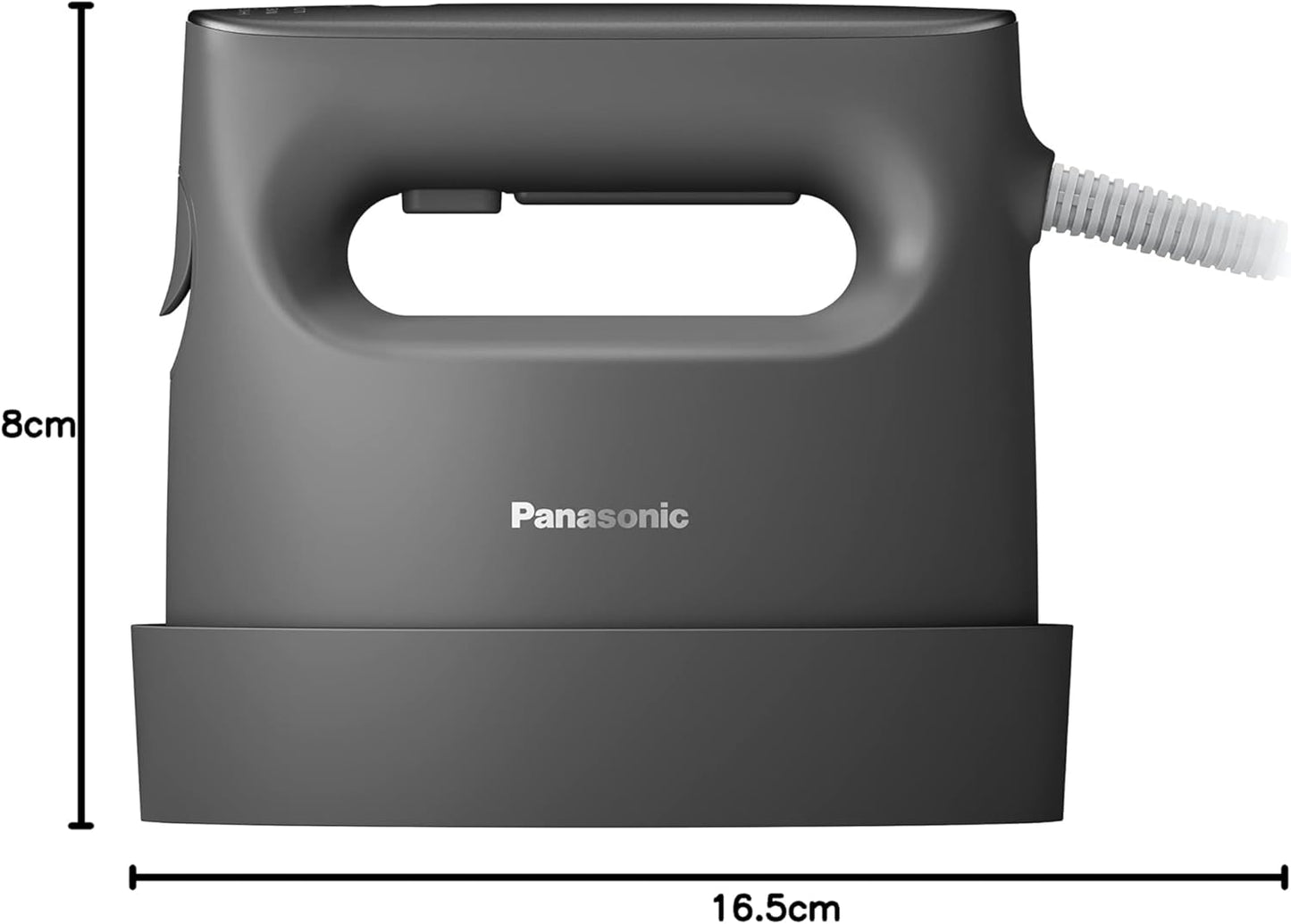 Panasonic NI-FS790-K Clothes Steamer, 360° Powerful Steam, 3 Temperature Adjustment, 2-Way, Press-able, Deodorizing, Disinfectant, Calm Black