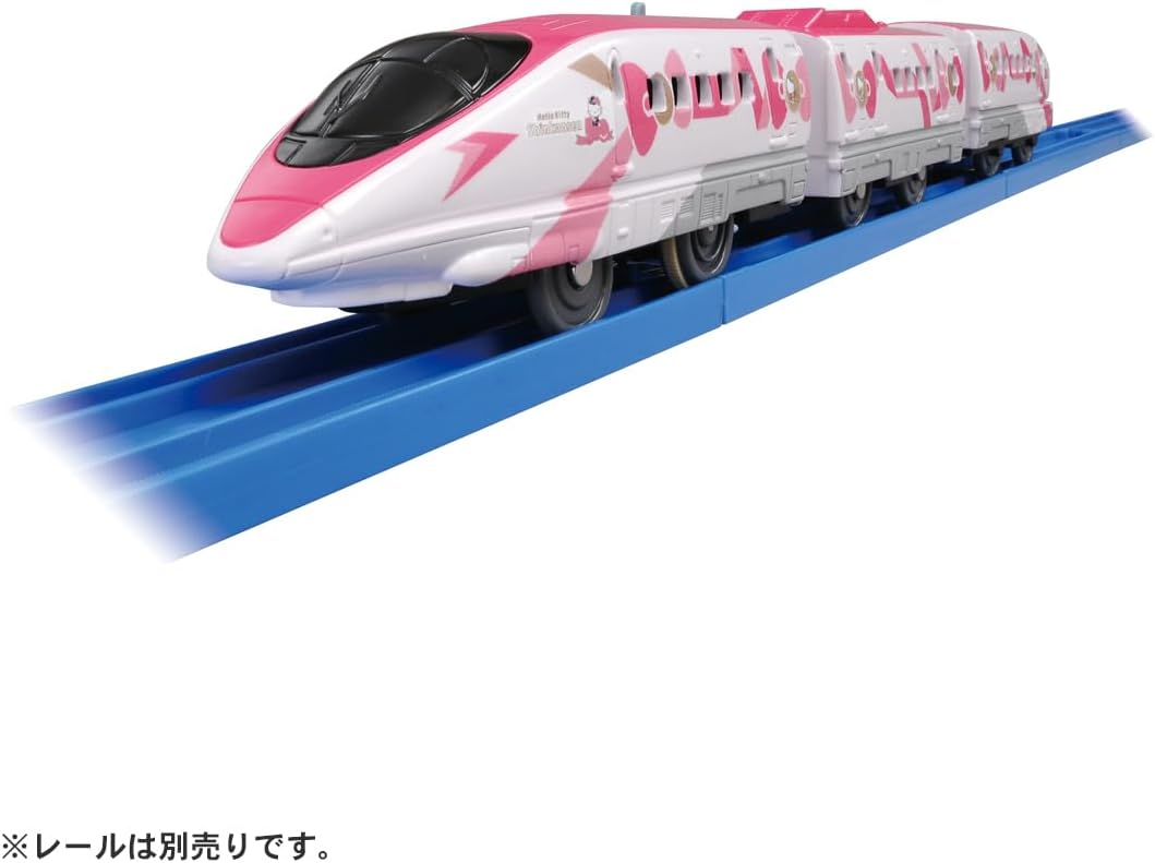 Takara Tomy "Plarail S-18 Hello Kitty Shinkansen", Train Toy, Ages 3 and Up, Passed Toy Safety Standards, ST Mark Certified, PLARAIL TAKARA TOMY