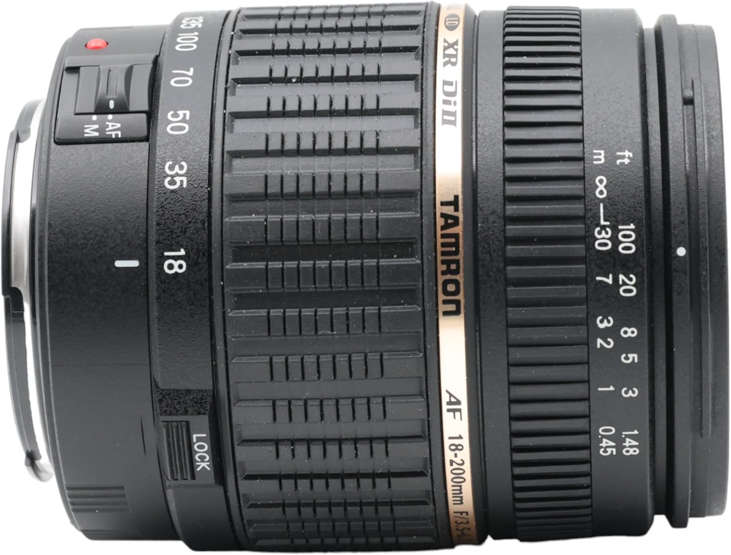 TAMRON HIgh Magnification Zoom Lens AF 0.71–7.9 inches (18–200mm) F3.5–6.3 XR Dill, For APS-C Only, A14