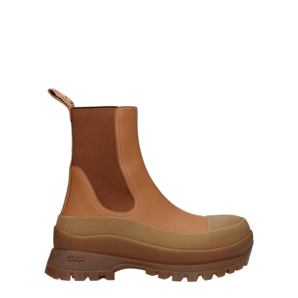 Stella ステラ・マッカートニーの女性 'S ビブラムアンクルブーツエコブラウンレザー/ビスケット - Image 2