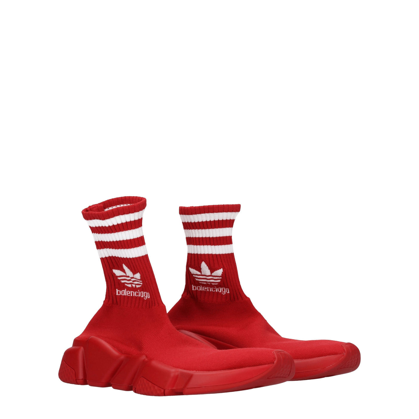 Balenciaga バレンシアガスニーカーアディダススピードウーマンファブリックレッド/ホワイト - Image 2