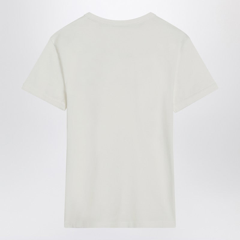 Acne Studios ニキビスタジオロゴ付きのホワイトコットンTシャツ - Image 2