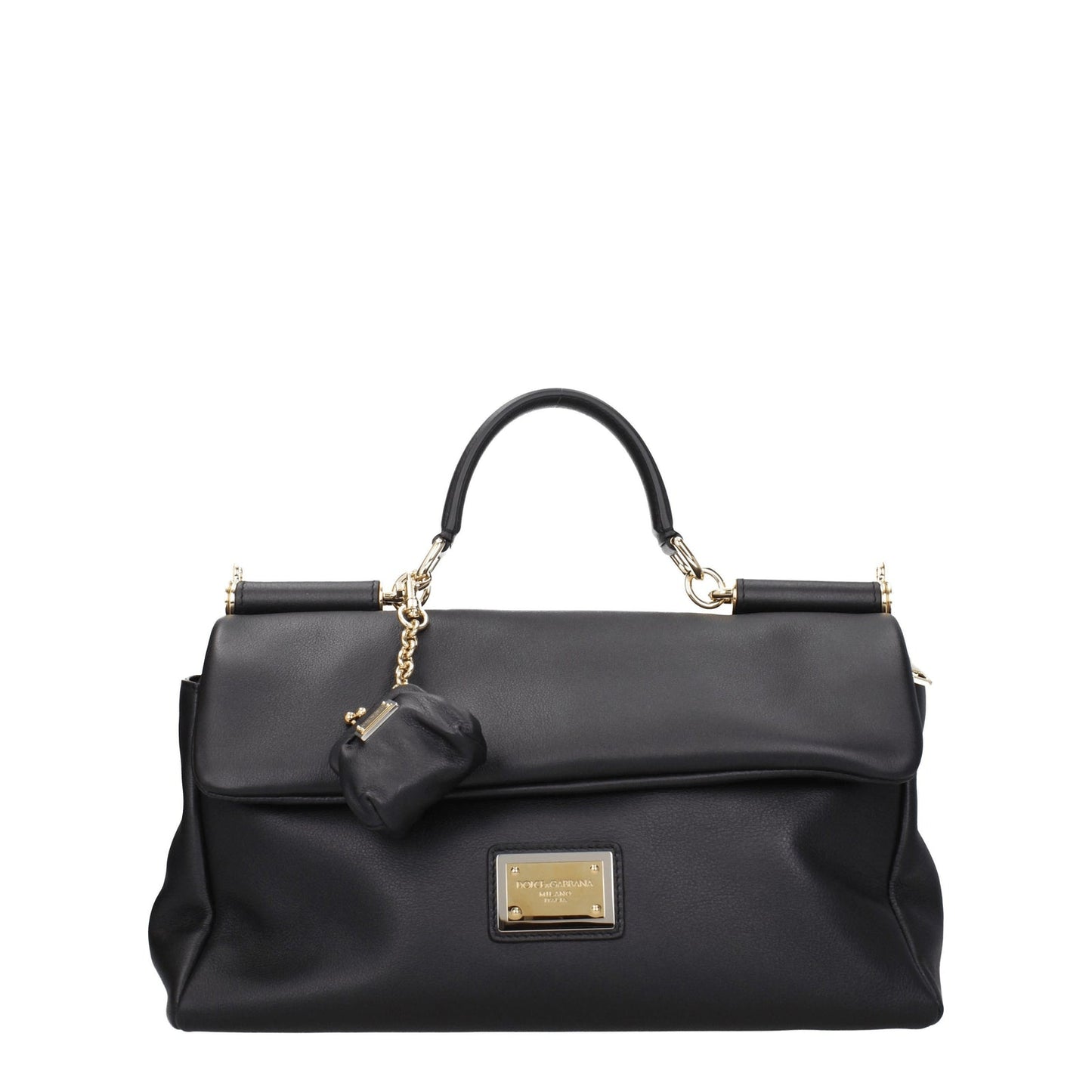 Dolce  Gabbana ドルチェ＆ガッバーナハンドバッグシチリア女性革ブラック - Image 2