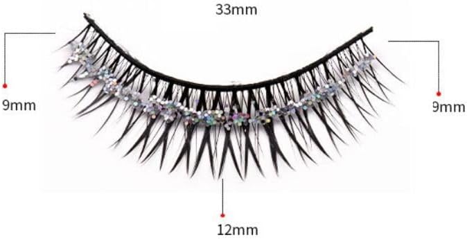 5 Pairs Soft False Eyelashes Natural 3D False Eyelashes Shiny Makeup Party Extensions with Eyelashes