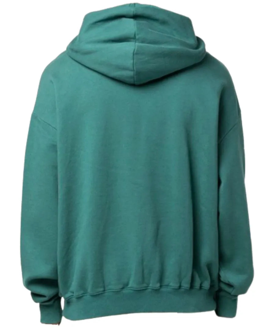 KAPITAL 'KESA' GREEN SCARF HOODIE