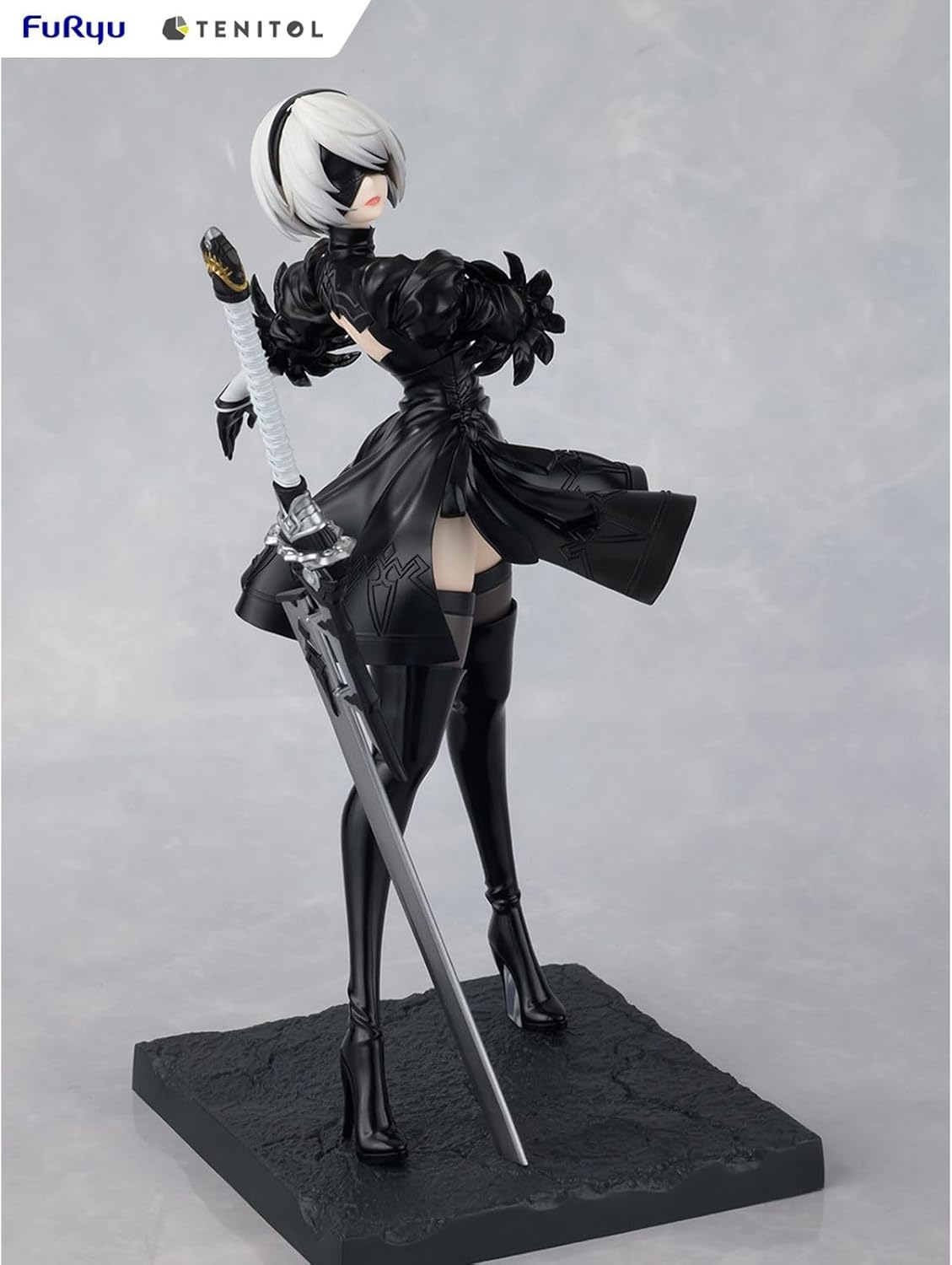 FuRyu AMU-TNL0101 Anime "NieR:Automata Ver1.1a" TENITOL 2B (Yoruha No. 2 Type B) Total Height Approx. 8.7 inches (220 mm), Non-scale, ATBC-PVC, Painted Finished Figure