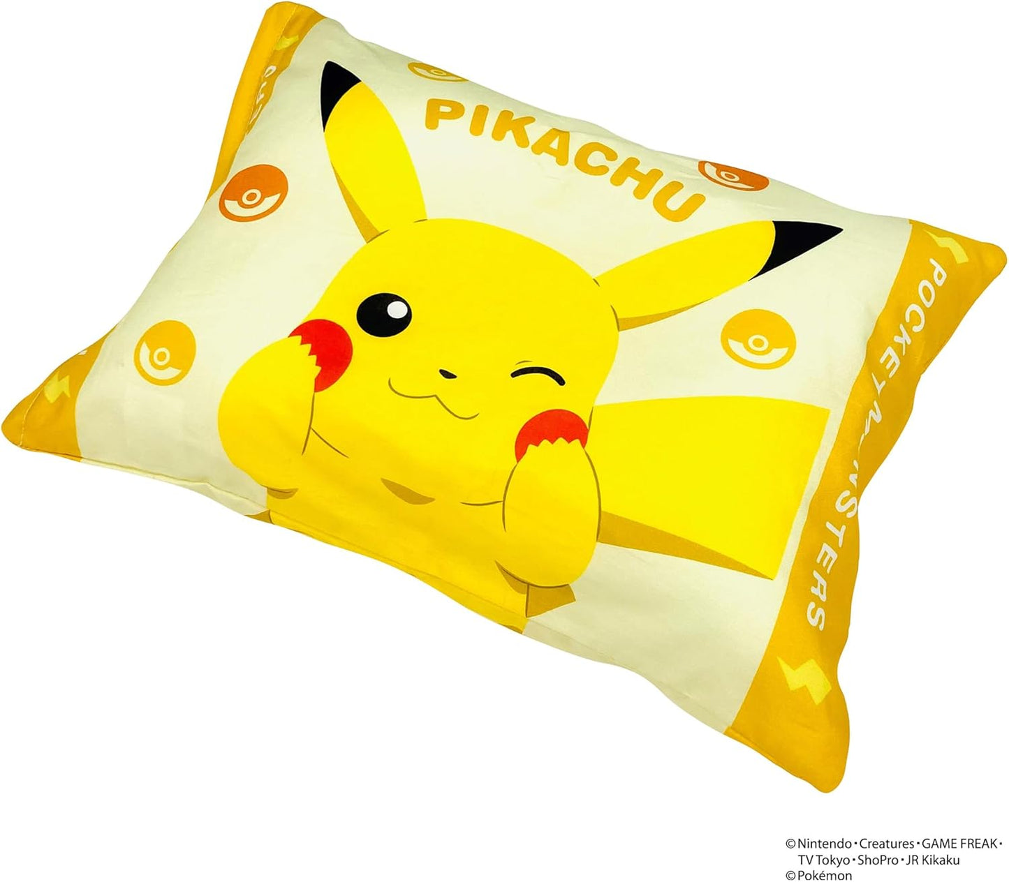 MORIPiLO 4621227 Children's Pillow Cover, Pokemon Pikachu, For Approx. 15.7 x 11.8 inches (40 x 30 cm), Washable, Pokemon Character Goods, Yellow