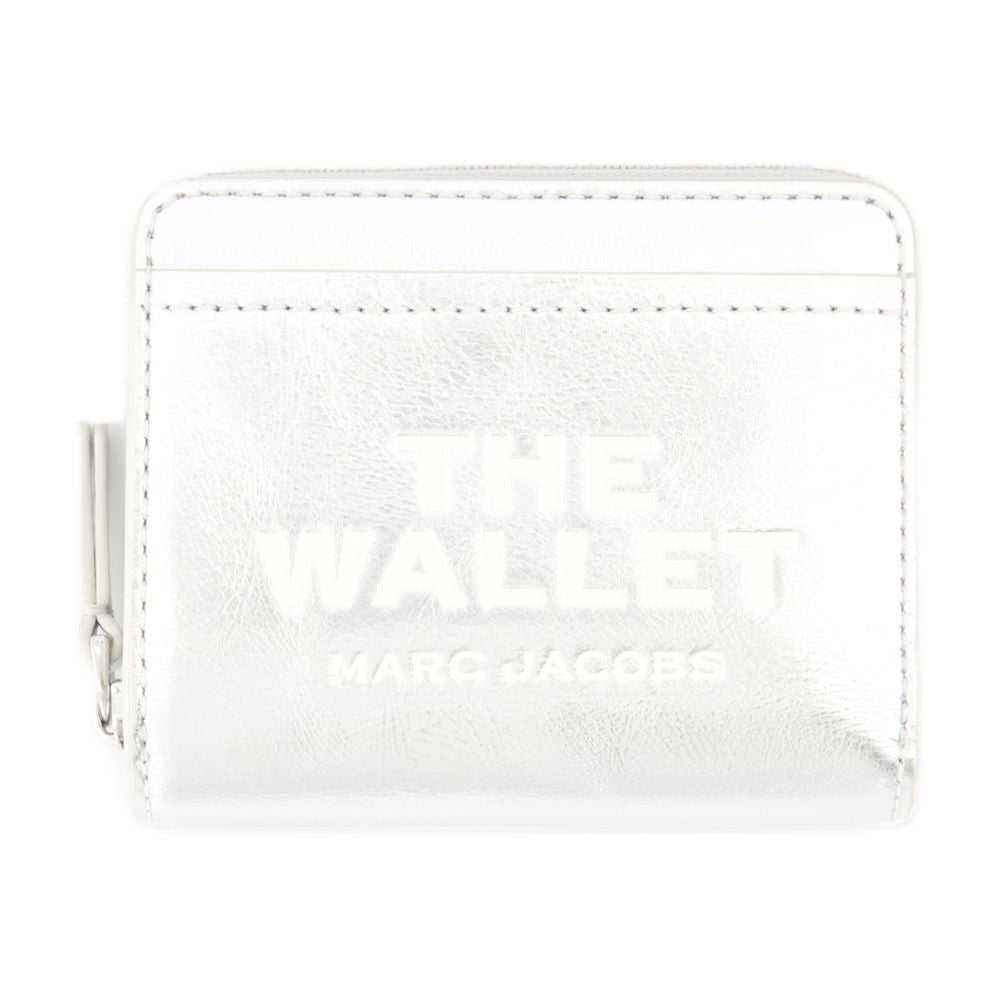 Marc ミニコンパクトウォレットマークジェイコブスレザーシルバー - Image 2