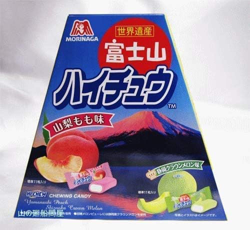 Morinaga Mt. Fuji Haichu (Momoji Yamanashi, Shizuoka Crown Melon Flavor) 3.3 oz (94 g)