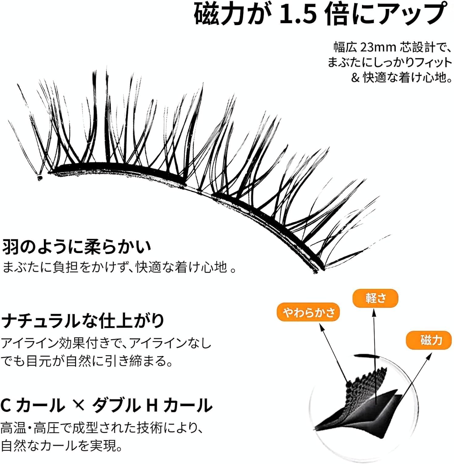 AISIDPIG Magnetic False Eyelashes, Integrated Type, No Glue or Eyeliner Required, Ultra Lightweight 3D Magnetic False Eyelashes, Popular, Fluffy, Reusable, For Thin Makeup