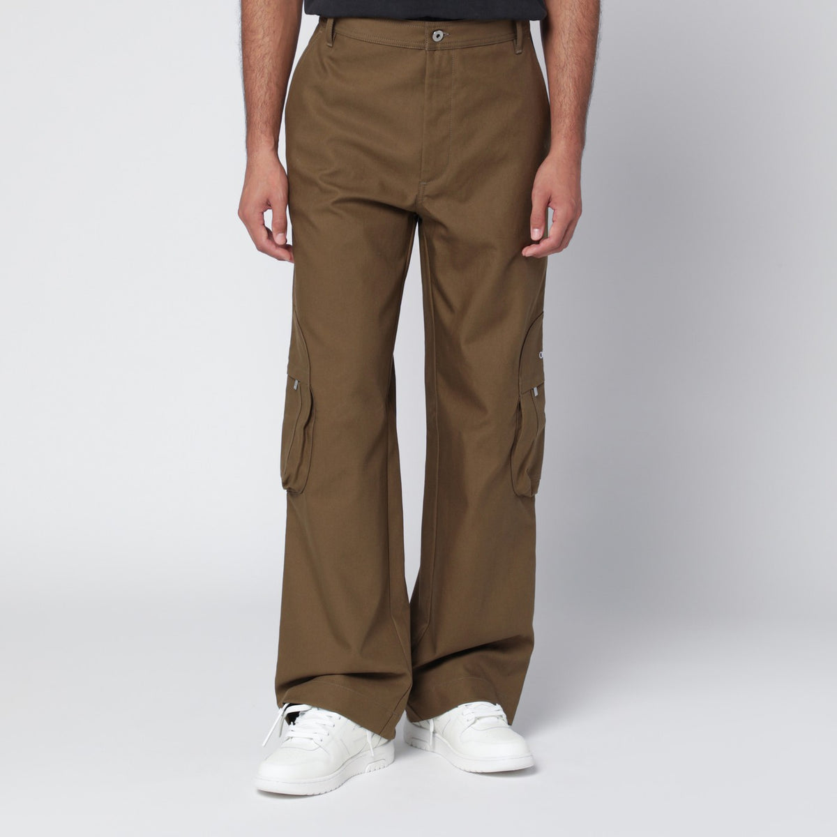 Off Off White™ ロゴ入りブラウン カーゴ パンツ - Image 2