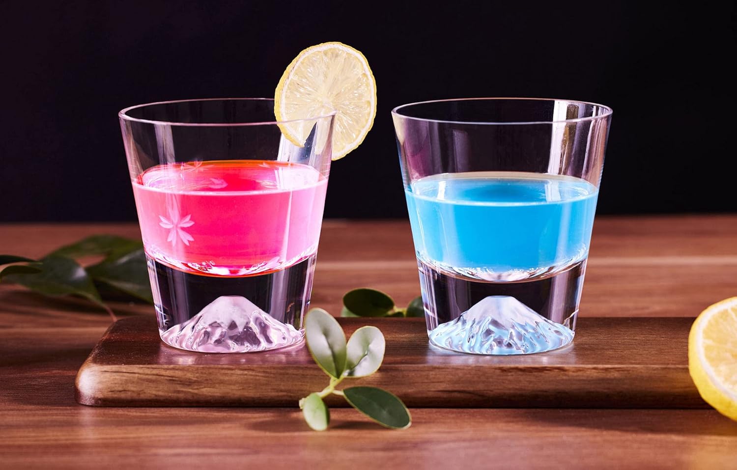Mt. Fuji Glass, Rock Glass, High Quality, Artisan Handmade, Paulownia Box, Japanese Sake, Beer, Whiskey, Glass, Stylish, Celebration, Wedding Gift, Sixtieth Birthday Celebration, Present, Gift, Gift