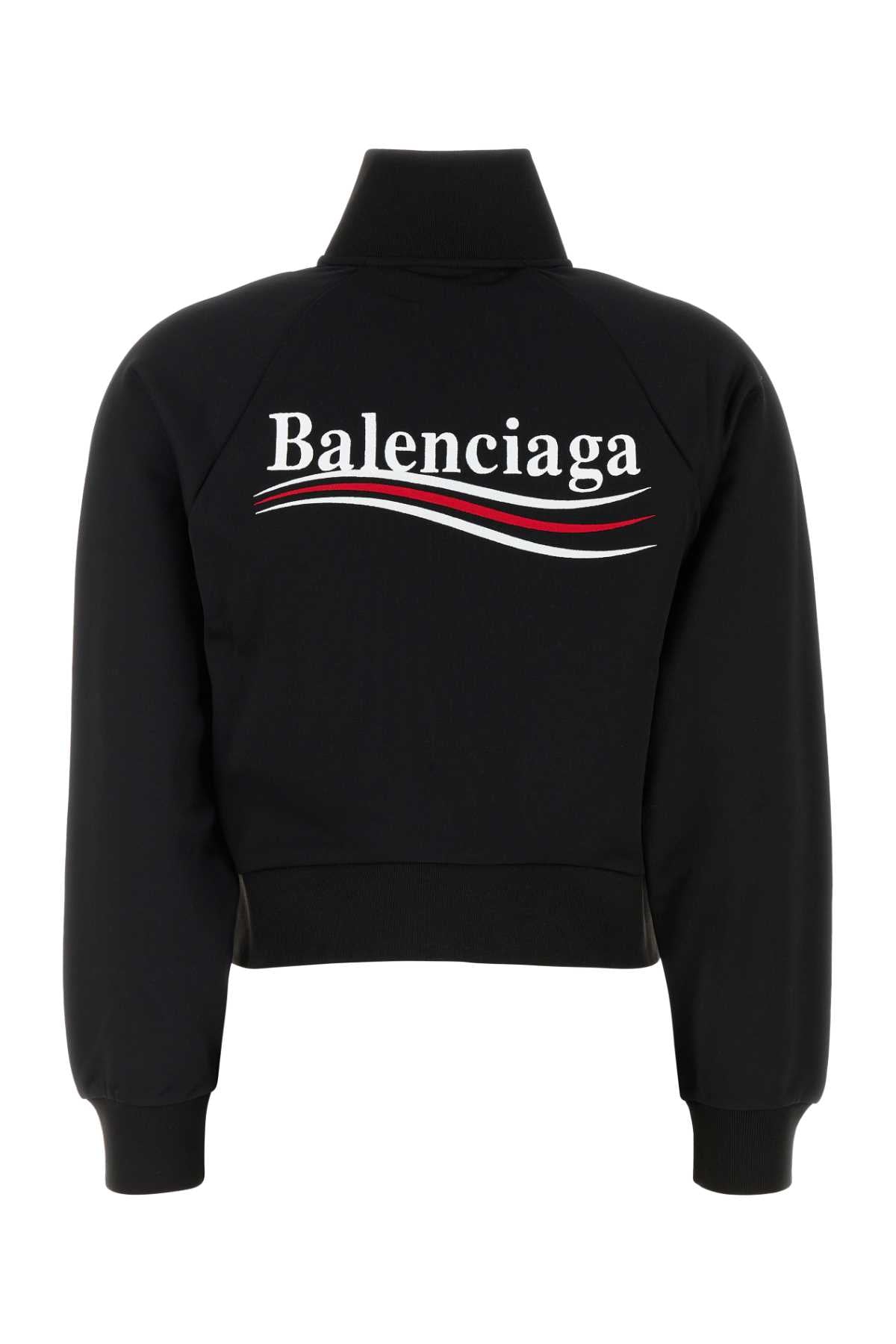 Balenciaga バレンシアガブラックナイロンベンスウェットシャツ - Image 2