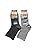 Men's Socks, Thin, Summer, Business Socks, Stylish, Rubber-free, Gray, Charcoal, Set of 2 Pairs