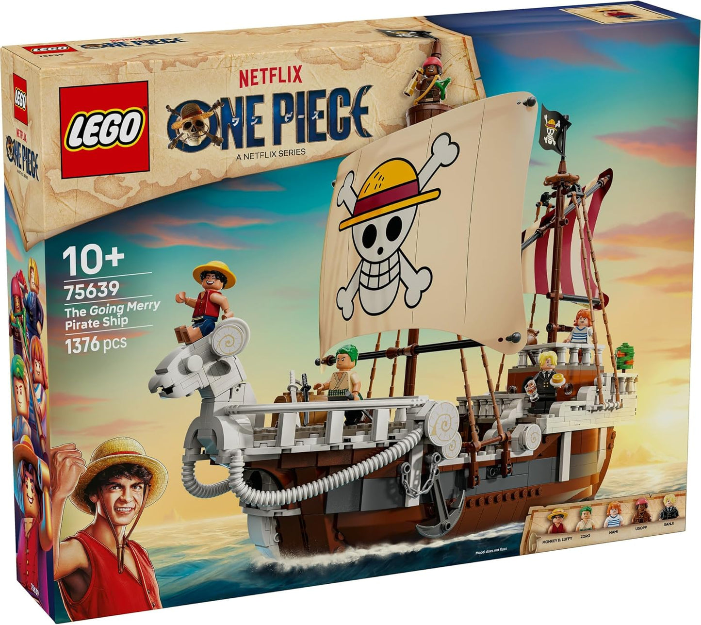 LEGO 75639 One Piece Pirate Ship Going Merry Toy Toy Birthday Present Block Boys Girls Children 10 Years Old 11 Year Old 12 Years Old Elementary School One Piece Figure Goods