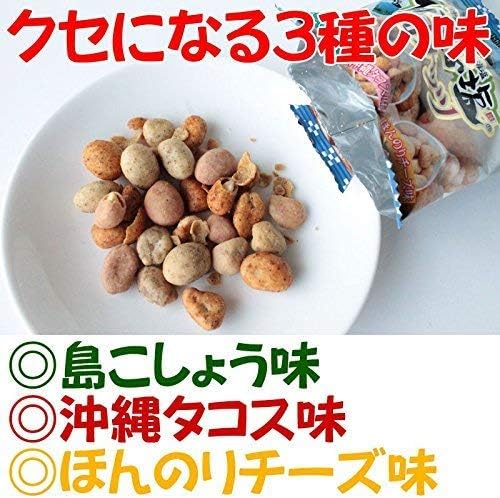 Ishigaki Salt Island Nuts 16g x 15 Bags x 2, 3 Flavors of Bean Snacks Using Ishigaki Salt, Great for Okinawa Souvenirs or Snacks