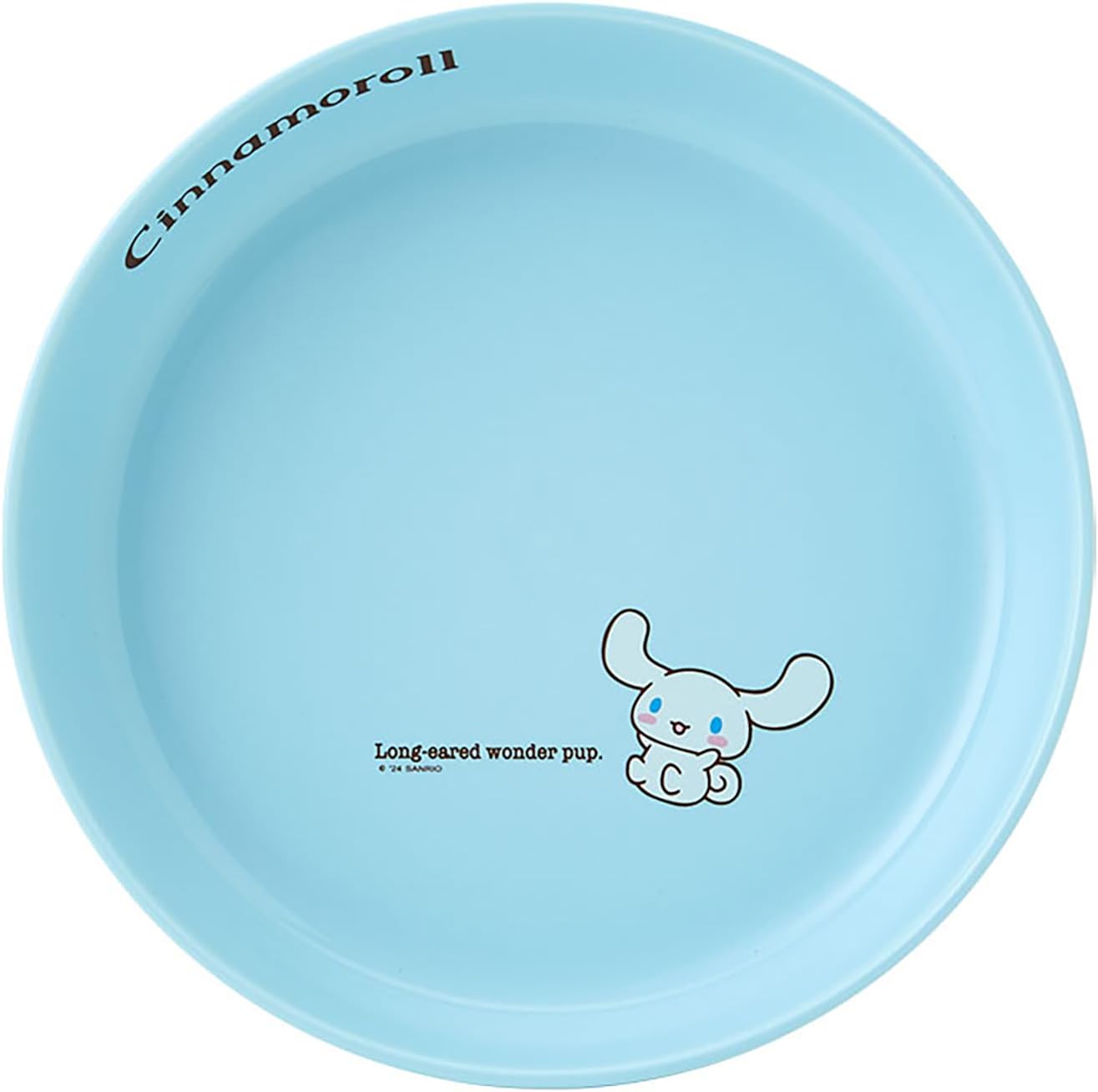 Sanrio 185957 Plate, 8.3 inches (21 cm), Cinnamon Roll, Microwave, Dishwasher, Dish-Dryer, Ceramic, Curry Plate, Pasta Plate