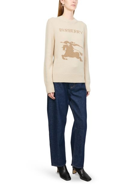 BURBERRY Round neck sweater with logo - Image 2