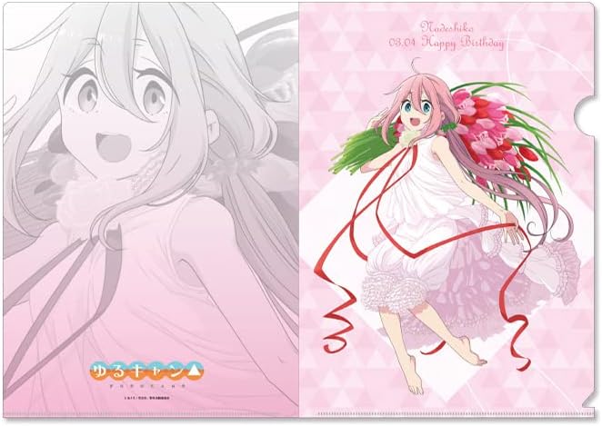 Yurucamp Clear File Anime Version Birthday Version (Set of 3)