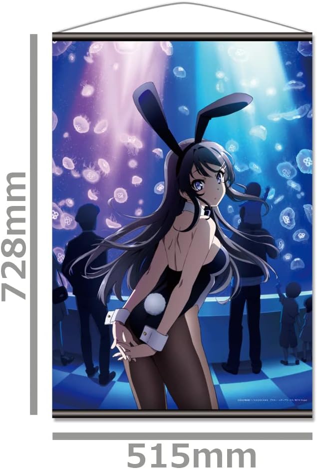 Young Pig Wizard Does Not Dream Bunny Girl Senior B2 Tapestry B Key Visual 728x515mm