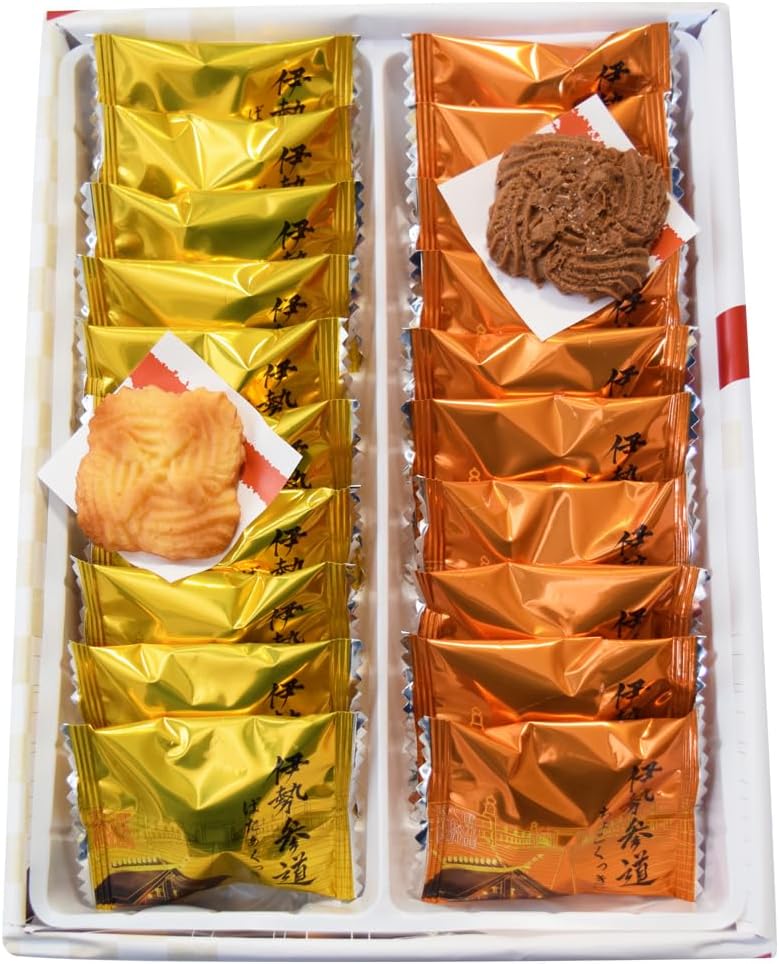 Ise Sando Butter & Chocolate Cookies, 20 Sheets x 2 Pieces, Ise Shima Souvenir ONE Mie Prefecture Ise Shima Souvenir