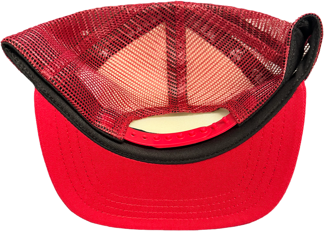 CHROME HEARTS CH HOLLYWOOD 'RED WHITE' TRUCKER HAT