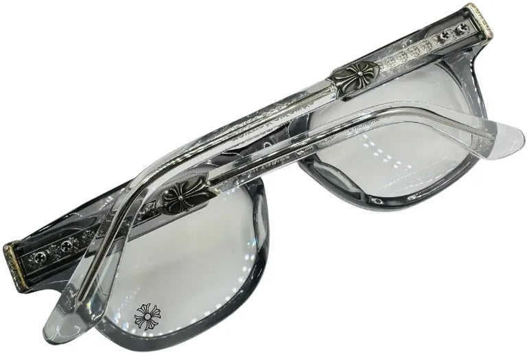 CHROME HEARTS 'JENNA TAIL YEA' GREY SUNGLASSES